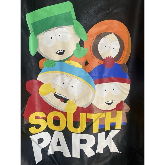 South Park x Members Only Black Bomber Varsity Jacket Size Large NWT - Picture 7 of 12
